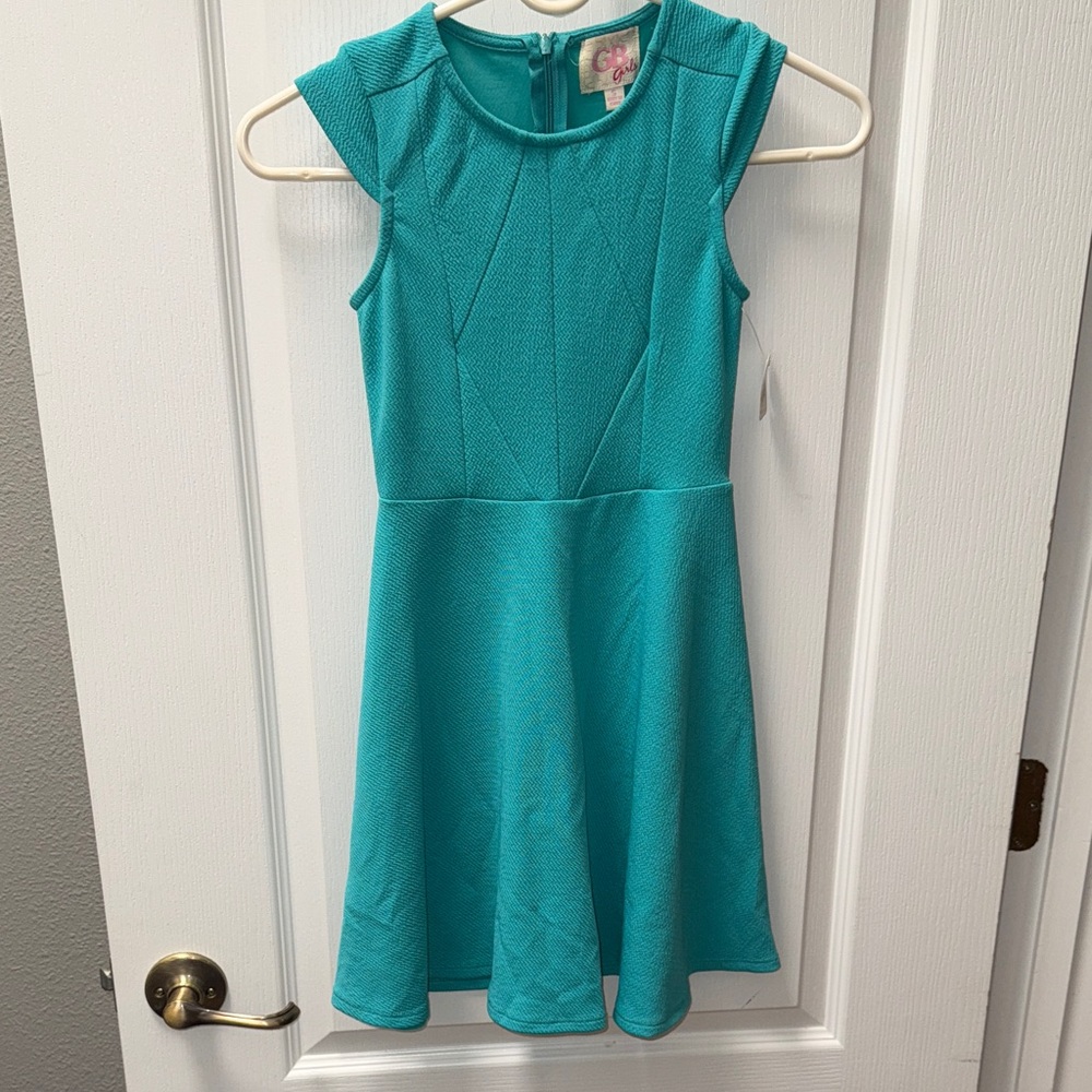Stylish Aqua/Teal Kids GB Dress